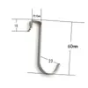 Gancho cuadrado de acero inoxidable resistente para tubo, red anti-robo de cocina, ventana anti-robo, puerta de armario de dormitorio, estante de almacenamiento superior e inferior, gancho en forma de S