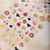 Cyansea Popular Transfronteiriço Desenho Animado Gato e Ovelha Sobremesa Adesivos 3D Embossados para Nail Art DIY Decoração de Celular Ccd Adesivos
