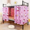 Cortina de Cama de Dormitório Cortina Blackout Pano de Bloqueio para Beliche Superior e Inferior Dormitório de Estudante Universitário Tenda para Cama de Solteiro Cortina Divisória para Beliche Superior