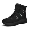 Nuevas botas tácticas para hombre, senderismo al aire libre, montañismo, caza, aventura, zapatos de rescate, botas de trabajo del desierto de caña media, talla grande.