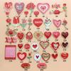 Fabricante de Accesorios de Joyería DIY de Flores en Stock, Accesorios de Colgantes Hechos a Mano en Forma de Corazón, Fabricante de Accesorios de Joyería DIY de Aleación