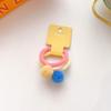 Traje de accesorios para el cabello de bola de pelo de otoño e invierno para niños, color caramelo, no daña el cabello, anillo de toalla para el cabello, cuerda para la cabeza, anillo para el cabello, pasador de flocado, pinza de pico de pato