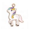 Pingente de unicórnio com gotejamento de óleo de liga mista Pingente de Pégaso Quente DIY Pulseira Colar Pingente Acessórios de Joalheria