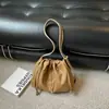 Bolso japonés retro de alta costura 2026 nuevo modelo bolso de hombro de gran capacidad diseño de nicho color liso bolso cruzado casual