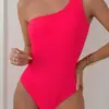 Novo Estilo Cor Sólida Estilo Europeu e Americano Maiô de Peça Única Bikini Slim Fit Emagrecedor Roupa de Banho de Praia para Mulheres Conservador Roupa de Banho Transfronteiriça 2026