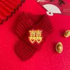Bufanda de Año Nuevo para Mascotas de Amazon Bufanda para Gato Perro Festival de Primavera Festivo Hazte Rico de la Noche a la Mañana Decoración de Collar Rojo para el Cuello