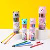 Plumón de Acuarela Lavable Portátil de Dibujos Animados para Niños 12 24 36 Colores Pintura Graffiti Pincel Aprendizaje Papelería Regalos
