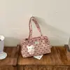 2025 Bolsa de Couro Jeans Fofa Nova Portátil de Armazenamento Bolsa Transversal Casual Simples Bolsa de Ombro Tote para Mulheres