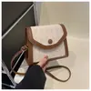 Bolso de teléfono móvil de gamuza con rombos empalmados 2024 popular este año verano nueva textura simple bandolera cuadrado pequeño para mujer