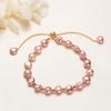 Pulsera barroca de perla real Zhuji Danshui, exquisita pulsera extraíble y portátil para mujer, ideal para enviar a tu novia, venta al por mayor.