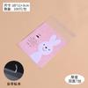 Corea del Sur embalaje para hornear conejo rosa frente y dorso bolsa autoadhesiva bolsa para embalaje de galletas de postre 100/paquete 10*11