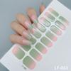 Arte de Unhas Popular Transfronteiriça Gel Sem Cozimento Cobertura Total Sólido Gradiente 16 Dedos Portátil Fácil de Usar Adesivos de Unha