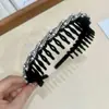 Faixa de Cabelo Antiderrapante com Dentes de Pérola para Mulheres, Grampo Especial para Lavar o Rosto, Nova Faixa de Cabelo 2025 para Prender o Cabelo na Lavagem