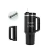 Copo de Carro com Alça 40oz Aço Inoxidável 304 com Canudo Copo Térmico Copo de Gelo a Vácuo Grande Capacidade Copo Portátil para Uso no Carro