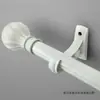 Cortinero romano, aleación de zinc, barra simple o doble, con ganchos perforados, riel para cortinas para uso doméstico, sala de estar, estilo columna romana