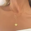 Amazon Transfronterizo Nuevo Collar de 26 Letras Collar con Colgante de Letra en Forma de Corazón Moda Elegante Regalo de Vacaciones para Damas