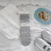 Calcetines Plisados Estilo Delgado Youjiaxiu para Mujer, Primavera y Verano Calados Bloques de Color Borde de Volantes Estilo Ins Calcetines Plisados de Seda de Mora para Mujer