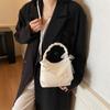 Bolsa de axila con lazo para mujer 2025 Otoño Nuevo Bolso de nube plisado tipo dumpling Casual para el trabajo de mujer Nicho
