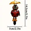 Set Transfronterizo de 5 Juguetes de Paraguas de Insectos Lindos, Decoraciones de Jardín Acrílicas Adecuadas para Jardín, Césped y Plantas en Maceta