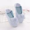 Yuezi Zapatos Transpirables Verano Fino Bolso Tacón Grueso Casa Zapatillas de Algodón Para Mujer Primavera y Otoño Interior Suave Zapatillas de Piso Cómodas