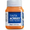 Tinta para tecido fosca 37ml Laranja
