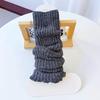Nuevos Calcetines de Otoño e Invierno 2025 para Mujer, Calcetines Maillard de Otoño e Invierno, Cubrepiernas JK de Punto Blanco Leche, Engrosados y Cálidos para la Nieve