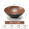 Tazón de Melamina Estilo Japonés Imitación Porcelana Tazón Creativo Especialidad Tazón para Ramen de Res Tazón para Fideos Tazón Comercial para Sopa de Fideos Tazón Picante para Hot Pot Tazón Grande