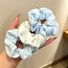 Scrunchie de renda estilo coreano para mulheres, elástico de rabo de cavalo de alta qualidade, alta elasticidade e faixa de cabelo durável