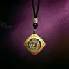 Directo de fábrica: Colgante de concha Gahu de animal del zodíaco estilo antiguo, collar cultural y creativo para hombres y mujeres, accesorio de concha protector