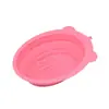 Tazón Popular Transfronterizo para Limpiar Brochas de Maquillaje, Herramientas de Belleza Plegables, Plumón, Almohadilla Limpiadora para Esponjas de Belleza, Tazón de Silicona para Fregar