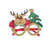 Decorações de Natal, óculos, festa de feriado, adereços para fotos, adultos, crianças, chifres de Papai Noel, brinquedo, presente