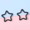 Macaron de Hierro Pintura en Spray Colorida Estrella de Cinco Puntas Llavero Accesorios para Joyería DIY Colgantes para Bolsos Hechos a Mano