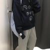 Hip-Hop Simples Moda Nacional Marca de Roupas Externas Gola Redonda Britânica Moletom Roupas Femininas Simples para o Dia a Dia Sem Capuz Estampado Senhoras