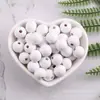 Accesorios para joyería DIY 12-16 mm protección ambiental pintura al agua color loto cuentas redondas color caramelo cuentas redondas de madera cuentas sueltas con cuentas