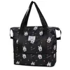 Bolsa de almacenamiento de viaje de gran capacidad, bolso de mano con dibujos animados lindos, se puede colgar en el equipaje, bolsa organizadora de ropa