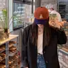 Gorra Infantil 2024 Nuevo Color Combinado Oso Marrón Primavera y Otoño Pana Mostrando la Cara Pequeña Ins Moda Marca Gorra de Béisbol para Hombres