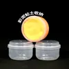 Pote de Pudim Produtos Plásticos Amostra Argila Ultra Leve Cola Espumante Caixa Redonda de Plástico Lama de Flocos Slime Armazenamento Atacado