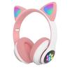 STN-28 Fone de ouvido Bluetooth luminoso com orelhas de gato transfronteiriço headset fone de ouvido para celular fone de ouvido sem fio para jogos atacado