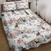 Set de tres piezas acolchado de animales con estampado digital Transfronterizo Amazon Set de colcha más algodón a cuadros Colcha de aire acondicionado