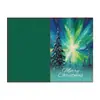 Tarjetas de Felicitación Navideñas Transfronterizas Decoraciones de Velas de Copo de Nieve Navideño Tarjetas de Agradecimiento Navideñas con Sobres y Pegatinas