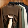 Sudadera Redonda de Terciopelo Austriaco de Doble Cara 380g para Hombre Otoño e Invierno 2025 Color Sólido Forro Polar Engrosada Camisa Térmica Cálida