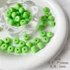 [Jazmín Verde] Colección de Abalorios DIY Blanca y Verde Aleación de Acrílico Cerámica Cadena para Teléfono Móvil Material para Joyería