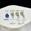 Flash Huizi Acero de Titanio Garra con Redondo Distintivo Hélice Hueso del Oído Clavo Luz de Lujo Oval Hélice del Oído Accesorios para el Oído Hélice del Oído Huizi