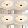 Lámpara de Techo LED para Dormitorio, Lámpara Sencilla para Dormitorio del Hogar, Luminaria Estilo Crema, Lámpara Redonda Moderna y Elegante Creativa Famosa en Internet