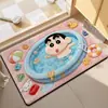 Tapete de Chão de Lama Diatomácea Crayon Shin-chan Banheiro Absorvente de Água Antiderrapante Tapete para Pés Entrada Durável Resistente a Manchas Resistente ao Desgaste Tapete Espessado Dropshipping