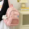 Mochila Escolar Infantil Modelo Novo 2026 para Meninas, Resistente à Água, Grande Capacidade, Mochila Transfronteiriça em Tecido Oxford