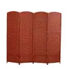 Divisória de Tela de Madeira Maciça Estilo Chinês para Sala de Estar, Biombo Dobrável para Entrada, Parede Divisória Decorativa Estilosa para Quarto Moderno, Dobrável e Móvel