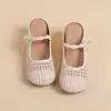 Zapatos Mary Jane Tejidos de Malla para Mujer, Nuevo Modelo Verano 2026, Aumentadores de Altura, Transpirables, Tira Única, Tacón Grueso, Mules de Punta Cerrada