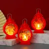 Decoración de Año Nuevo Lámpara de Viento Año del Dragón Festival de Primavera Festival de Linternas Linterna Pequeña de Mano Velas Electrónicas LED Regalo de Año Nuevo para Niños