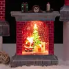 Lampião de vento de Natal atacado Iluminação de feriado de Natal Decorações de atmosfera Feliz Natal